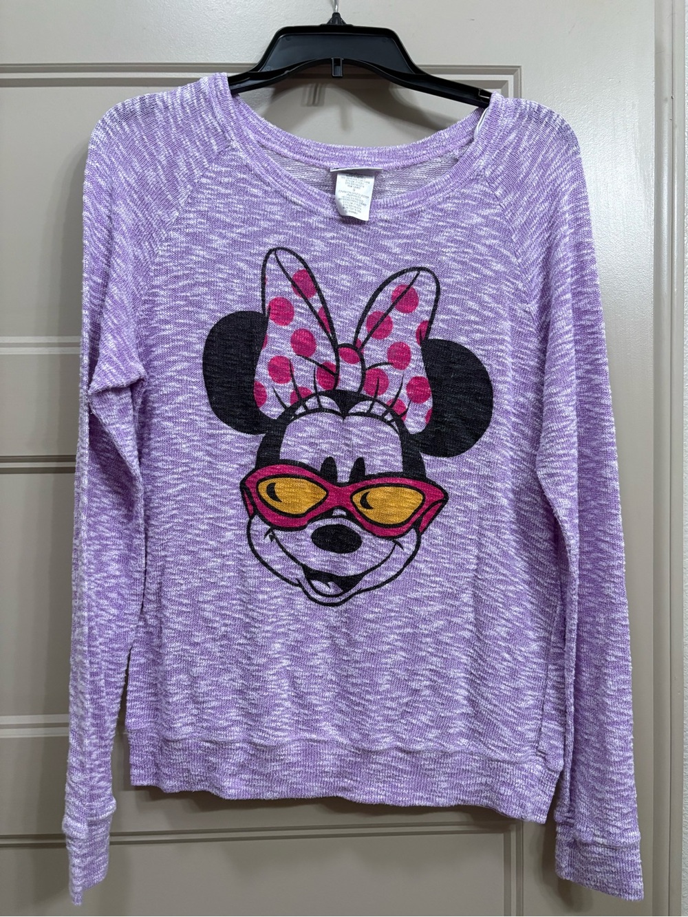 Women’s Minnie Mouse Lavender Long-Sleeve Top
